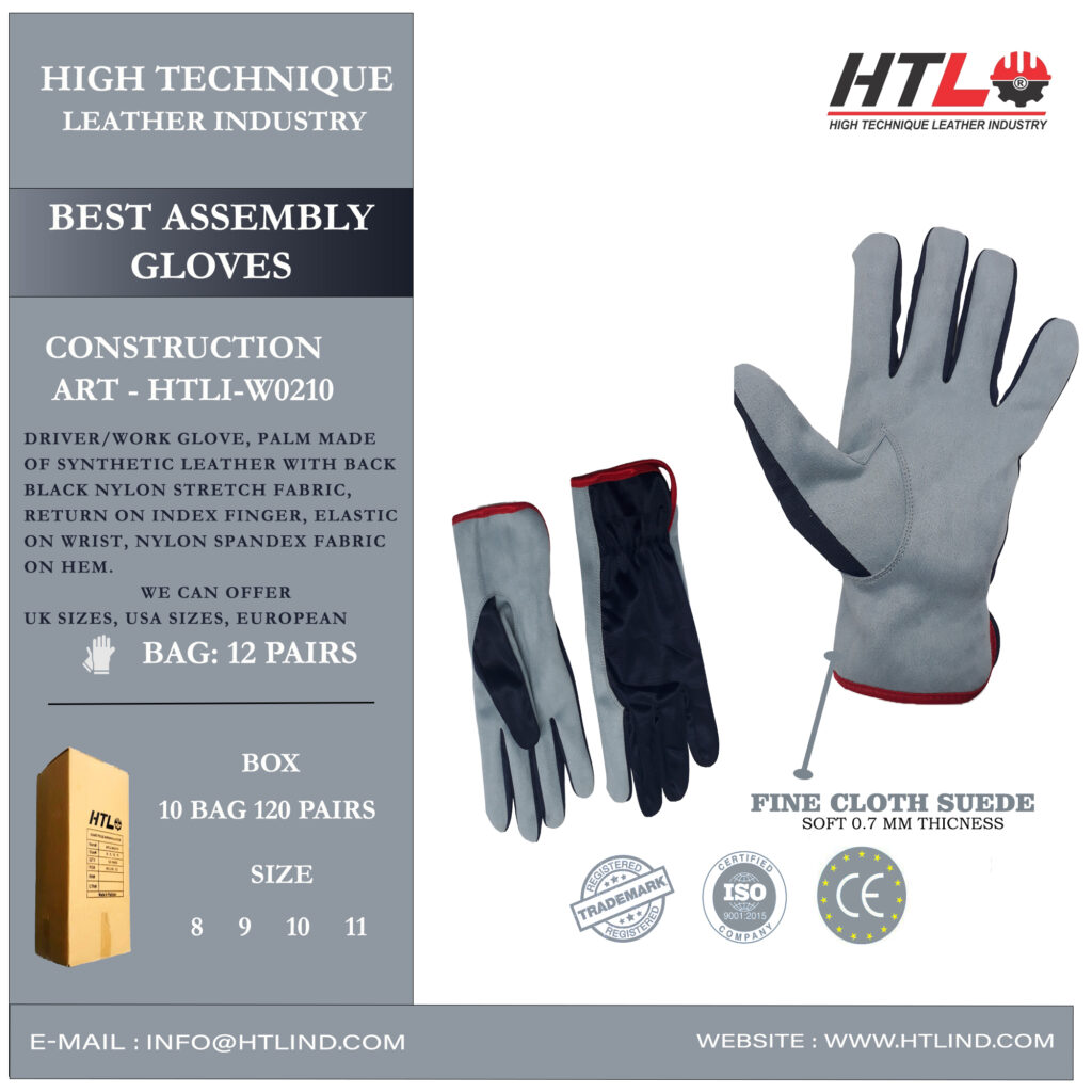 leather golf gloves leather sialkot manufacher Htli W0210 split leather size 10