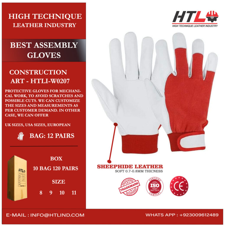 sheepleather strap golf gloves leather sialkot manufacher Htli W0110 split leather