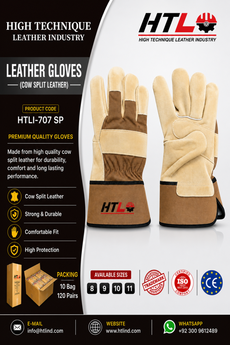 Read more about the article Premium Cow Split Leather Safety Gloves
