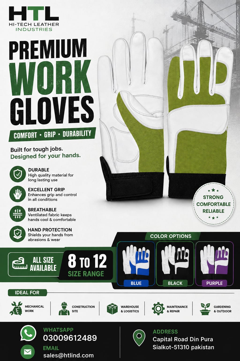 assembly gloves leather in sialkot spandex fabric goat leather hide skin made in sialkot pakistan high technique leather industry