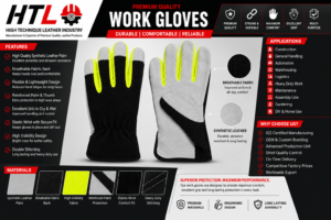 Premium Leather Mechanic Work Gloves Manufacturer in Pakistan