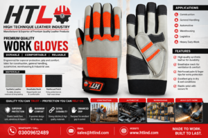 Premium Leather Mechanic Work Gloves Manufacturer in Pakistan